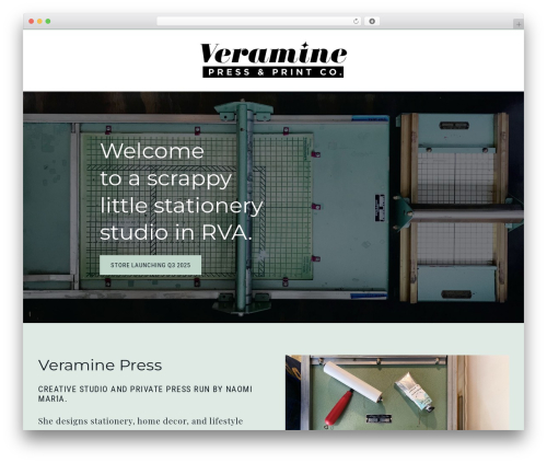 WordPress website theme Clover - veraminepress.com
