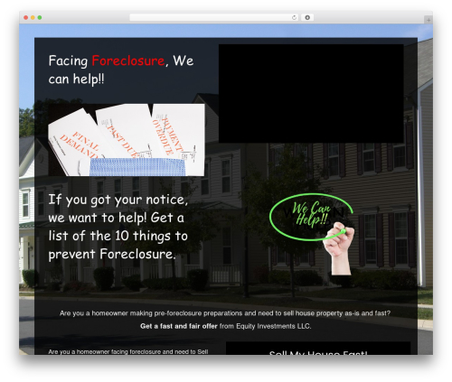 Insite plugins WordPress plugin - equityforeclosurerelief.com