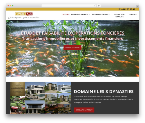 Bootstrap 5 WordPress theme - fonciersud.com
