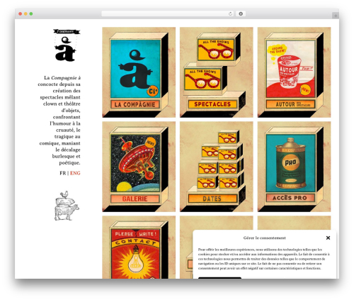 Create Compagnieà WordPress theme - compagniea.net
