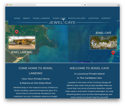 Divi WordPress theme - jewelcayebelize.com