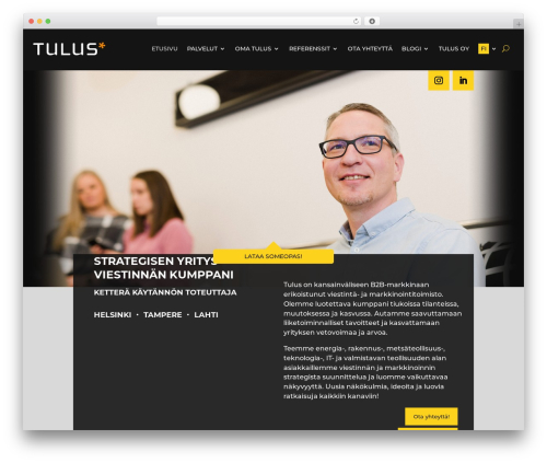 Divi WordPress theme - tulus.fi