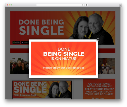 Done Being Single WordPress theme - donebeingsingle.com