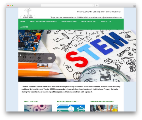 Executive Pro theme WordPress - midsussexscience.org