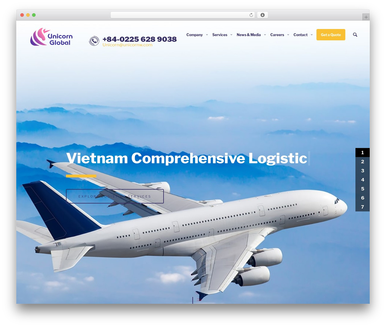 LogiPro WordPress theme - unicornw.com