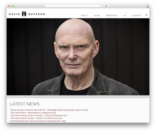 mesa WordPress theme - davidbateson.dk