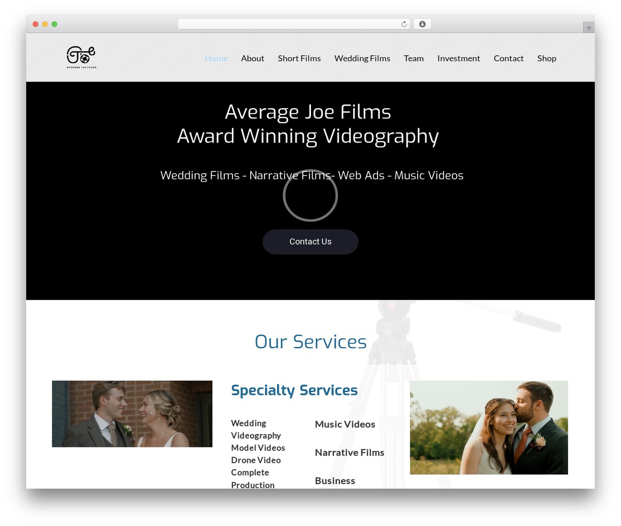 Squared theme WordPress - averagejoefilms.com Squared theme WordPress - averagejoefilms.com