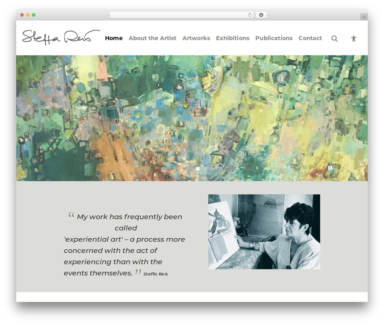 Steffa theme WordPress - steffareis-artist.com