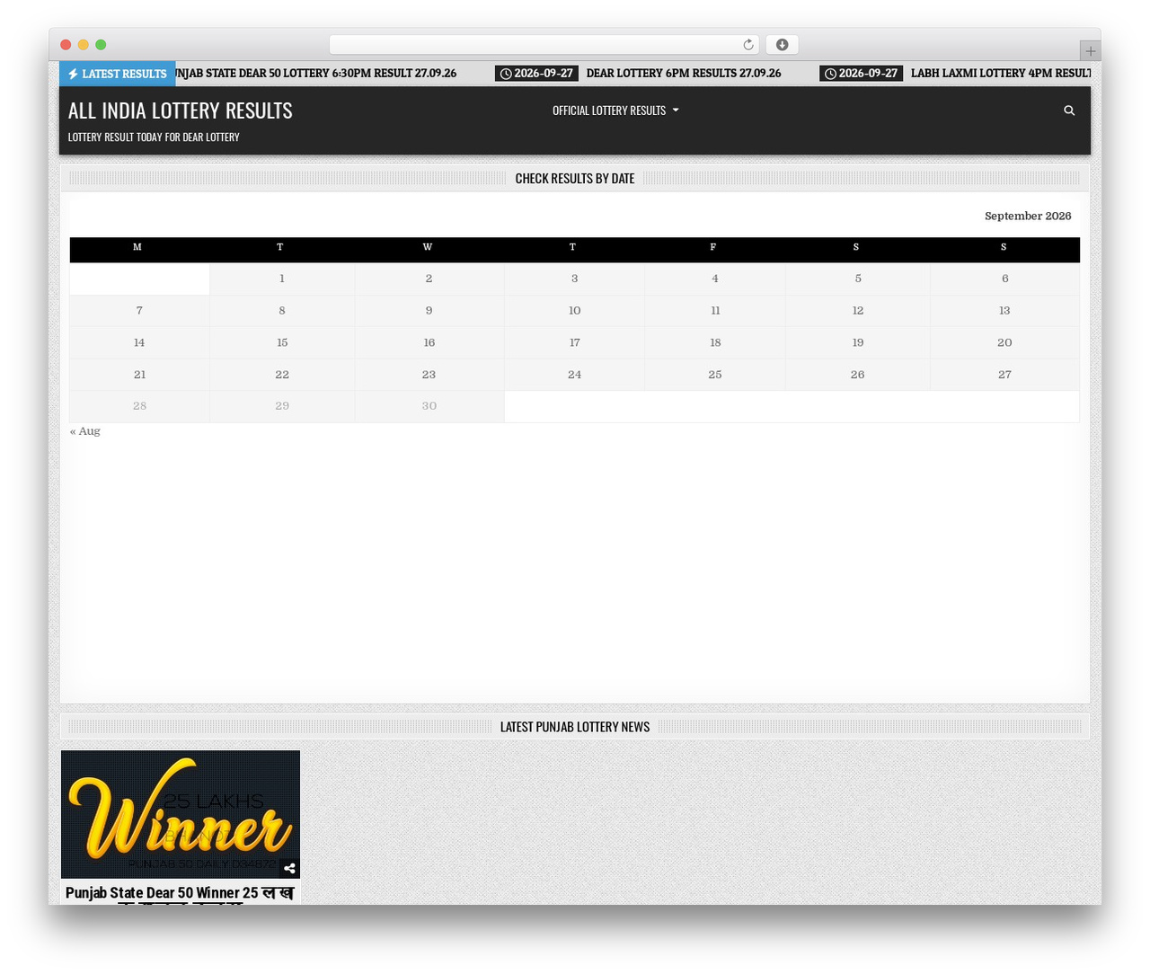 WordPress theme GridView PRO - lotterysamachar.com