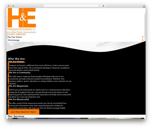 WordPress theme Hampton & Everett - hamptonandeverett.com
