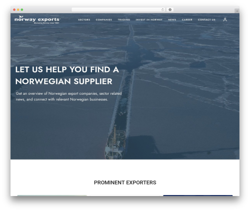 WP theme Javo Directory - norwayexports.no