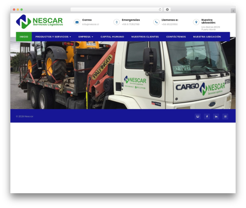 Cargoex theme WordPress - nescar.cl