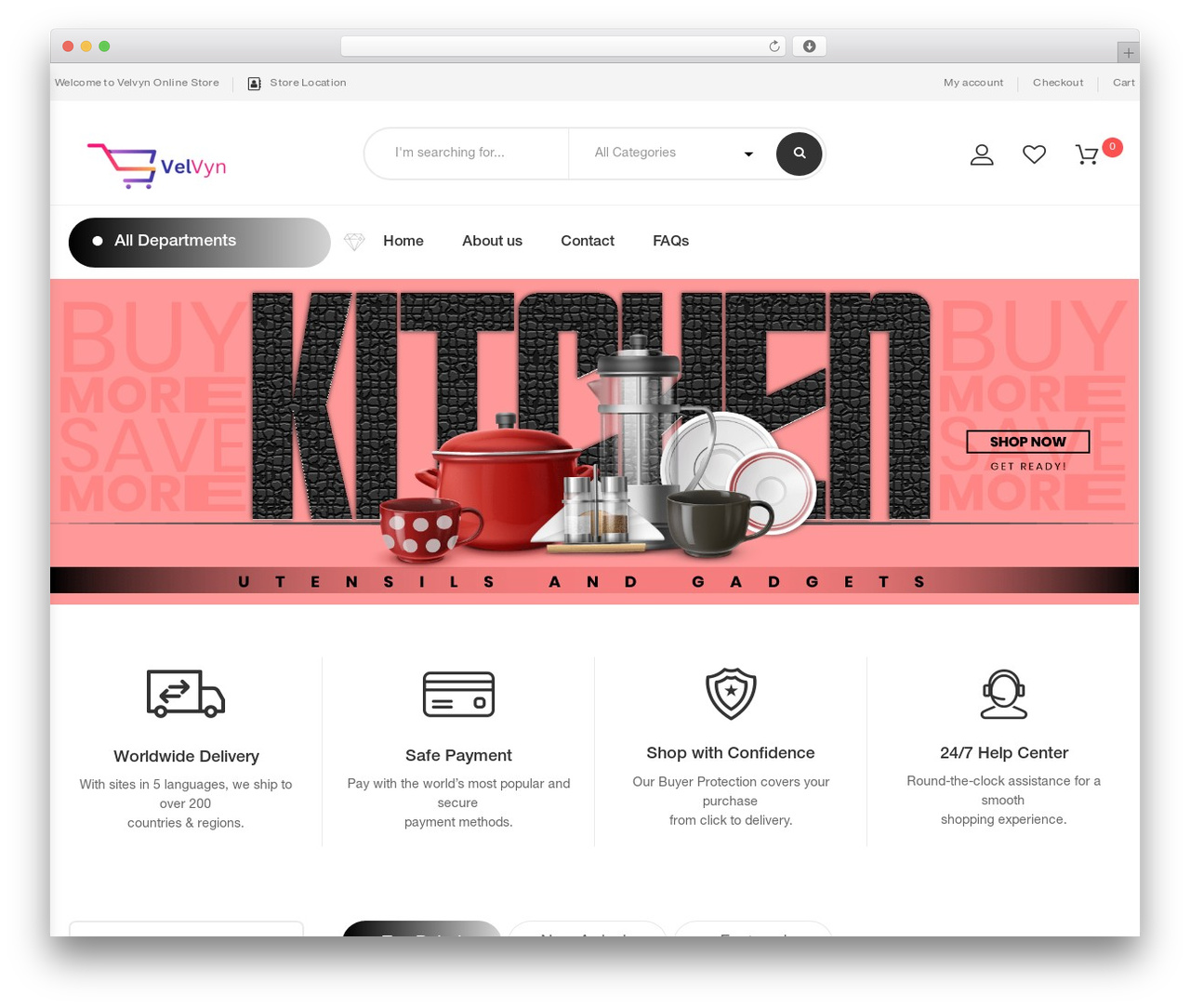 Ecome theme WordPress - velvyn.com