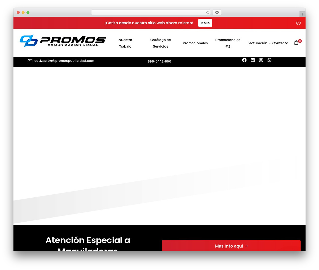 Essentials WordPress website theme - promospublicidad.com