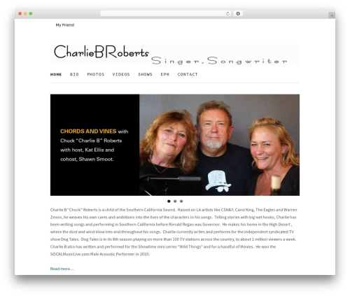 Hammer theme WordPress - charliebroberts.com