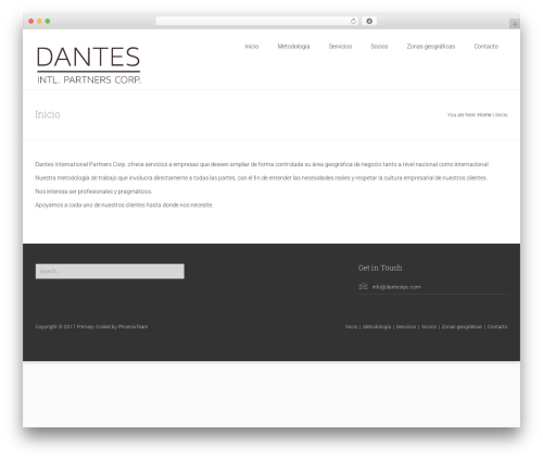 Primary WordPress website theme - dantesipc.com