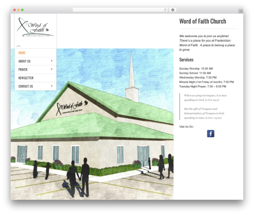 RoyalGold theme WordPress - wofchurch.com