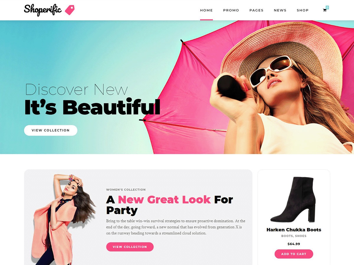 Shoperific WordPress store theme