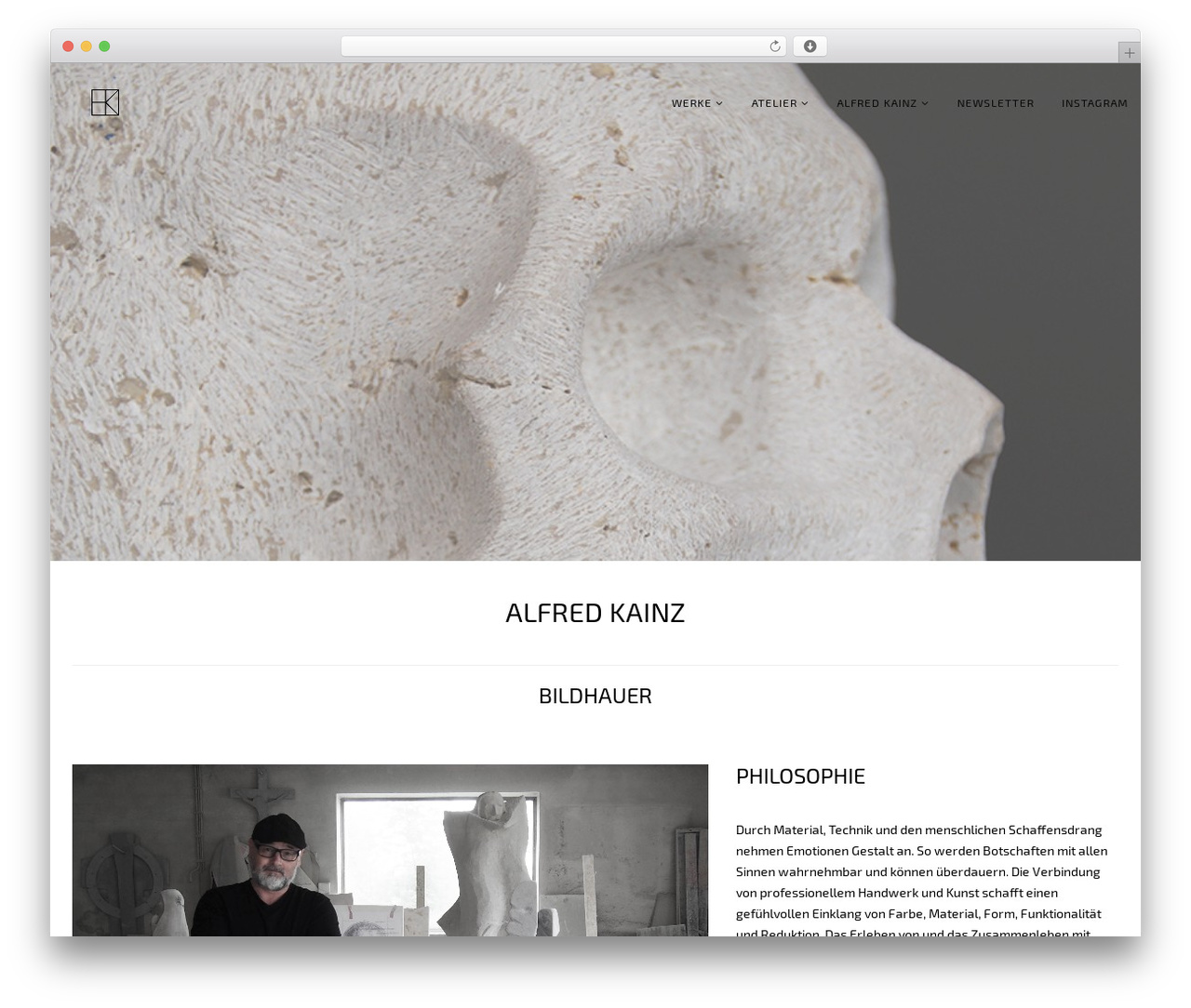 Theme WordPress Teletype - bildhauer-kainz.de