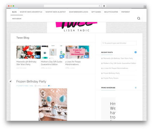 Df shortcodes WordPress plugin - tweeblog.com