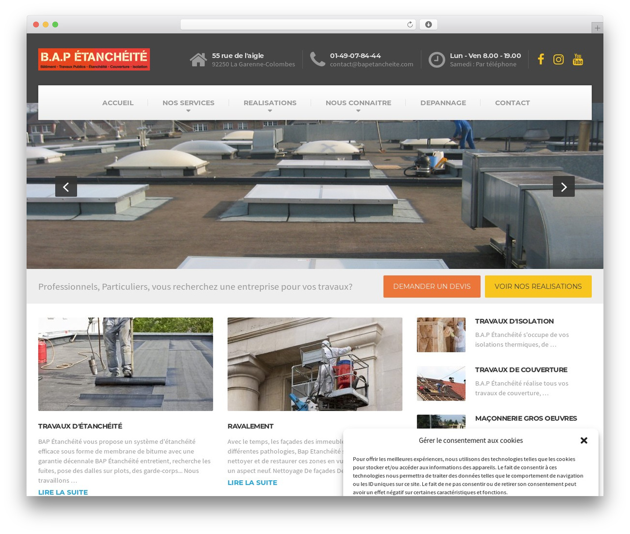 WordPress theme BuildPress WP Theme - bapetancheite.com