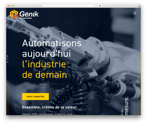 WordPress theme lebleu - genikinc.com