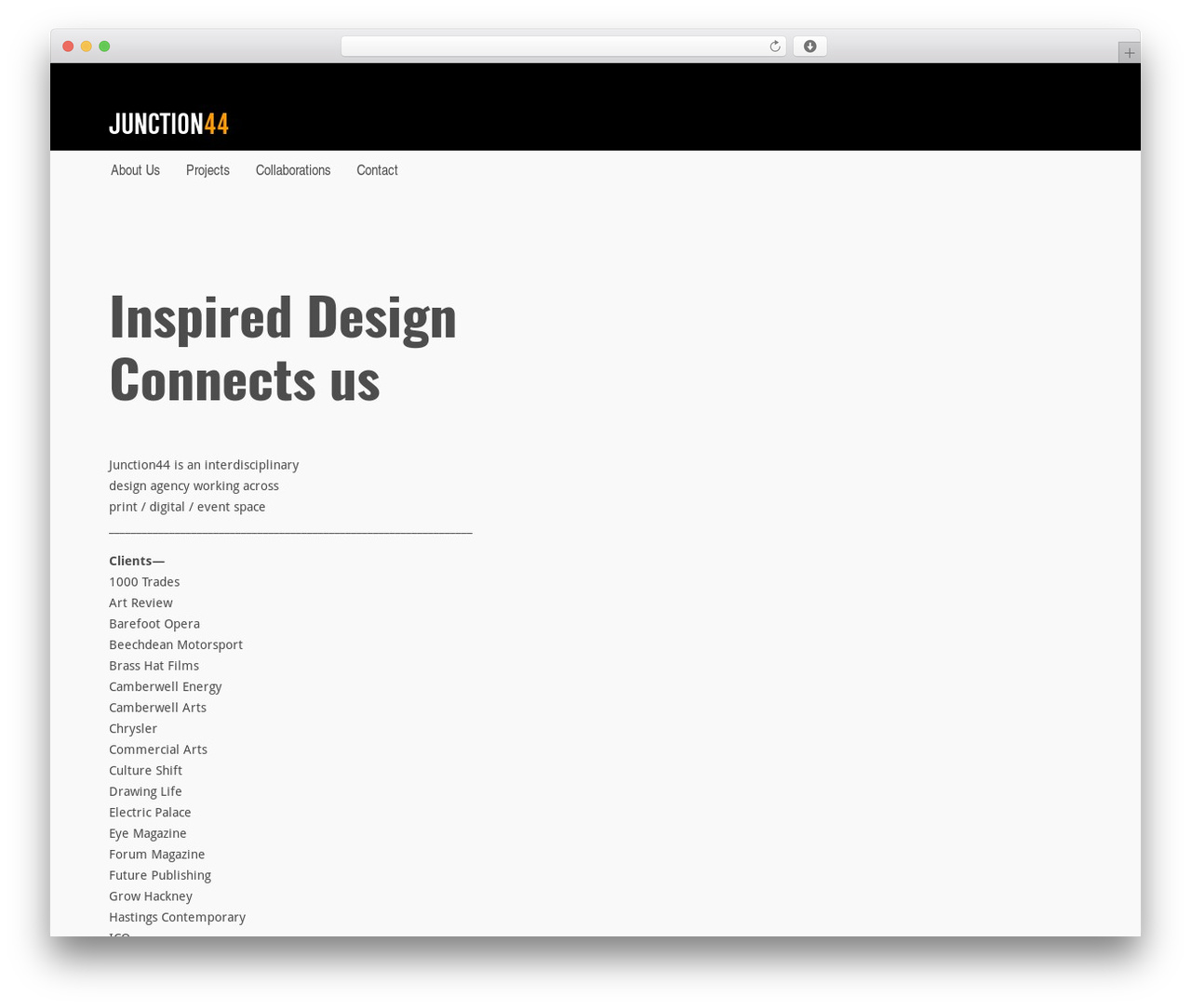 WP theme Junction - junction44.com