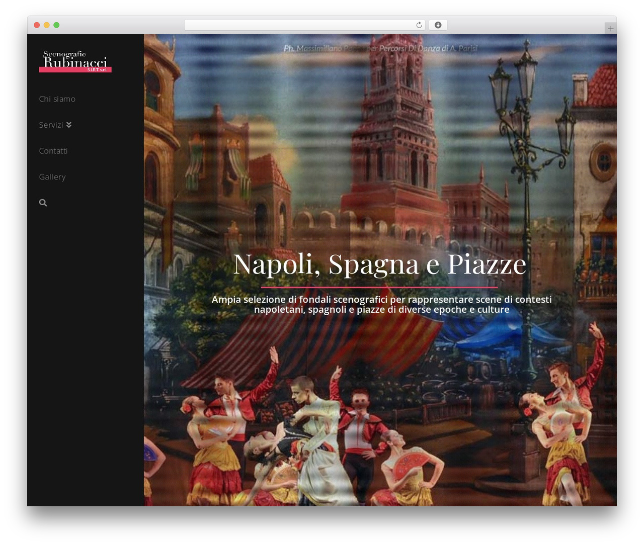 X WordPress theme - scenografierubinacci.com