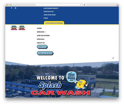 Sonnys carwash menu pro WordPress plugin - mysplashcarwash.com