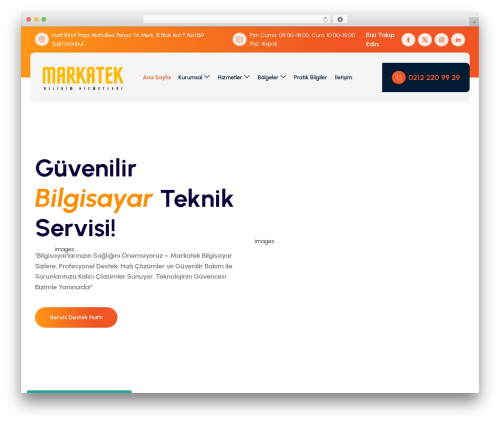 Fixo WordPress theme - markatekbilisim.com