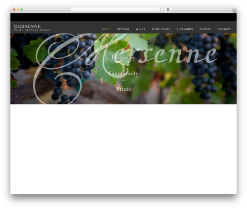 Mersenne theme WordPress - mersennewines.com