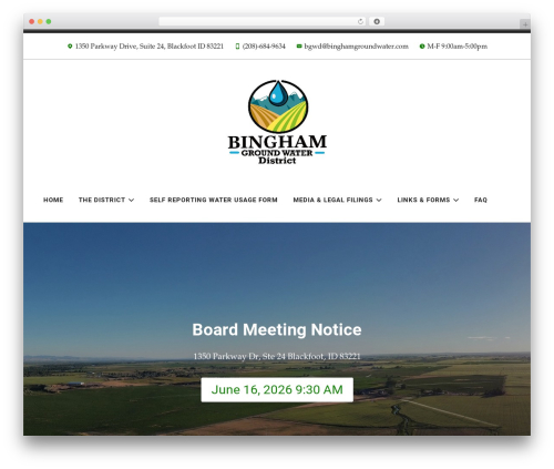 Radcliffe 2 top WordPress theme - binghamgroundwater.com