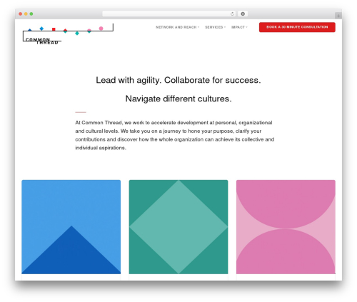 Stack WordPress theme - commonthread.vision