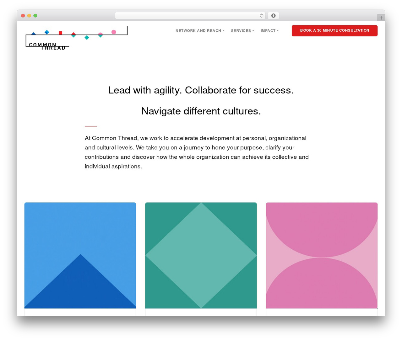Stack WordPress theme - commonthread.vision