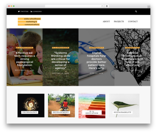 Theme WordPress Phunk - aishaschnell.com