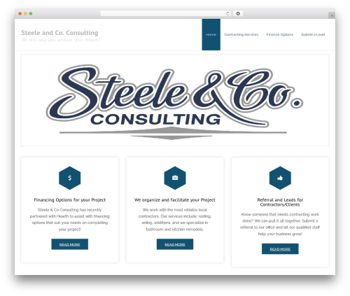 WordPress theme Experon - thesteeleco.com