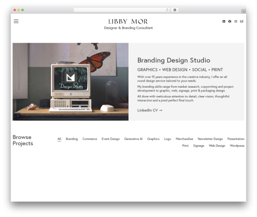 WordPress theme Kalium - libbymor.com