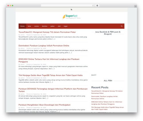 WordPress theme Superfast - guitarbend.com