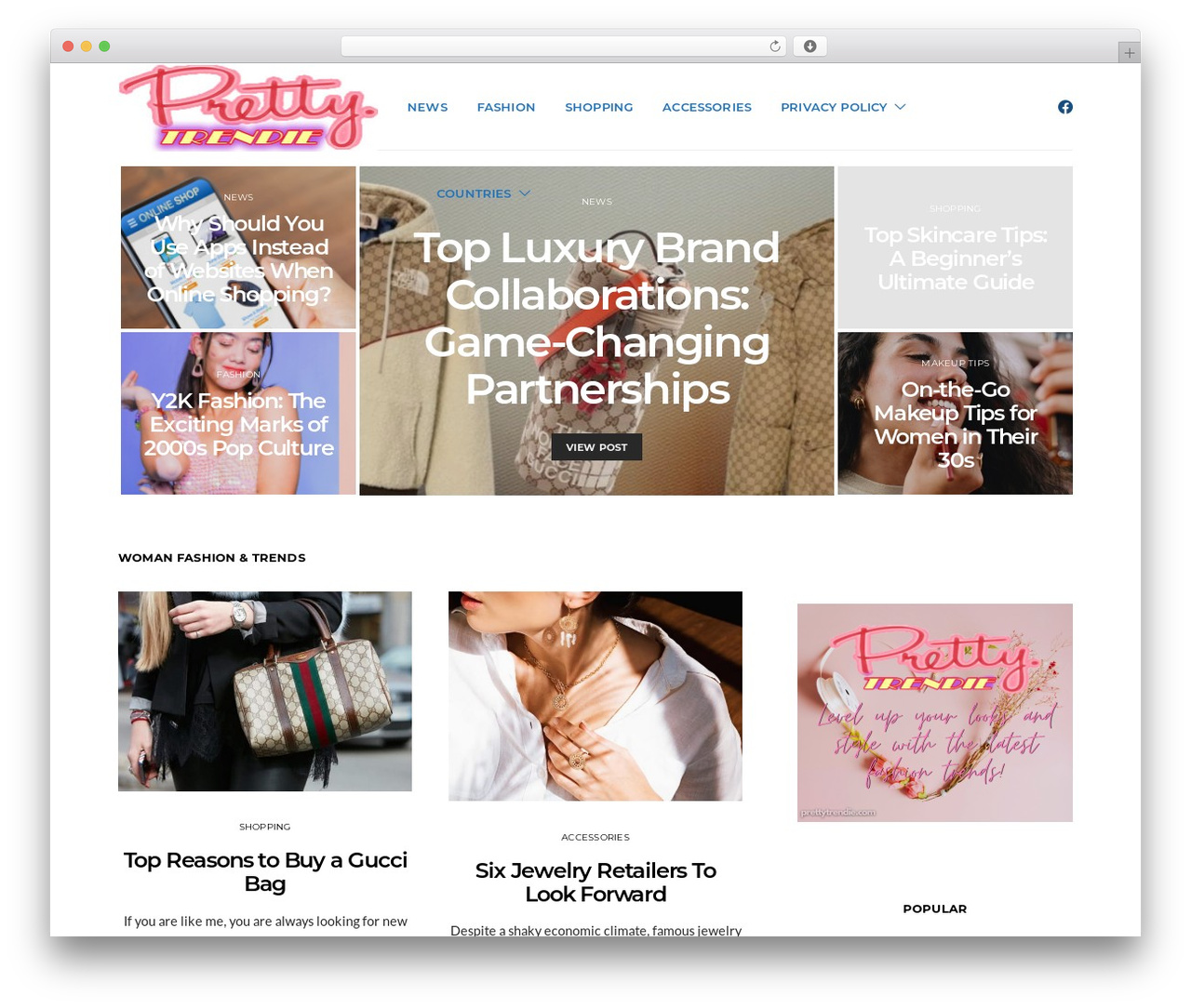 Authentic WordPress website theme - prettytrendie.com Authentic WordPress website theme - prettytrendie.com