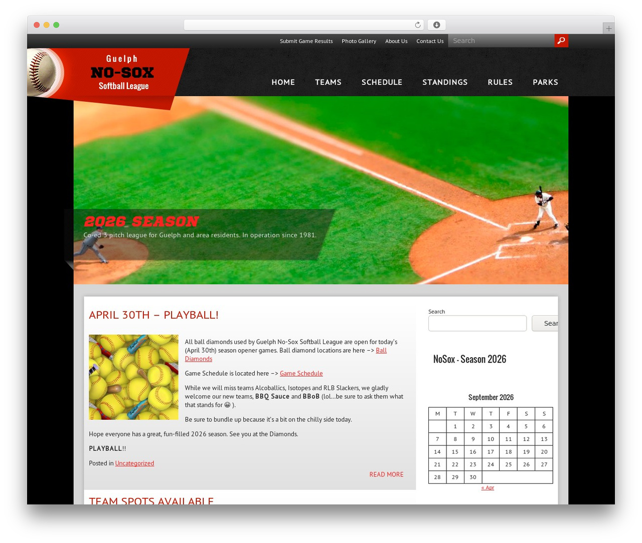 Baseball theme WordPress - no-sox.com Baseball theme WordPress - no-sox.com