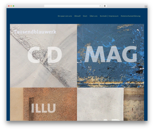 Best WordPress theme Arnold - tausendblauwerk.com