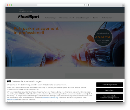 Divi mobile WordPress plugin - fleet-spot.de