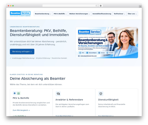 Quadmenu pro WordPress plugin - beamtenservice.com