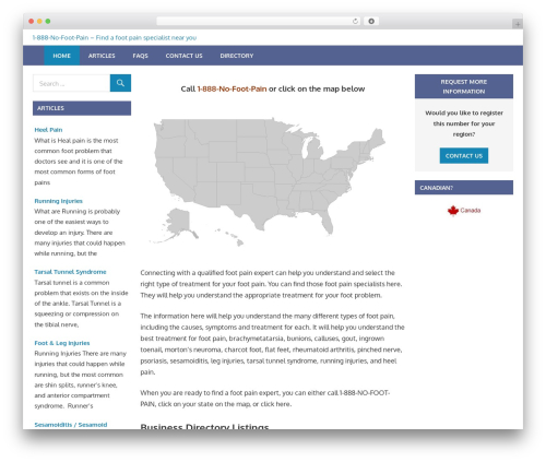 Gambit pro WordPress plugin - 1888nofootpain.com