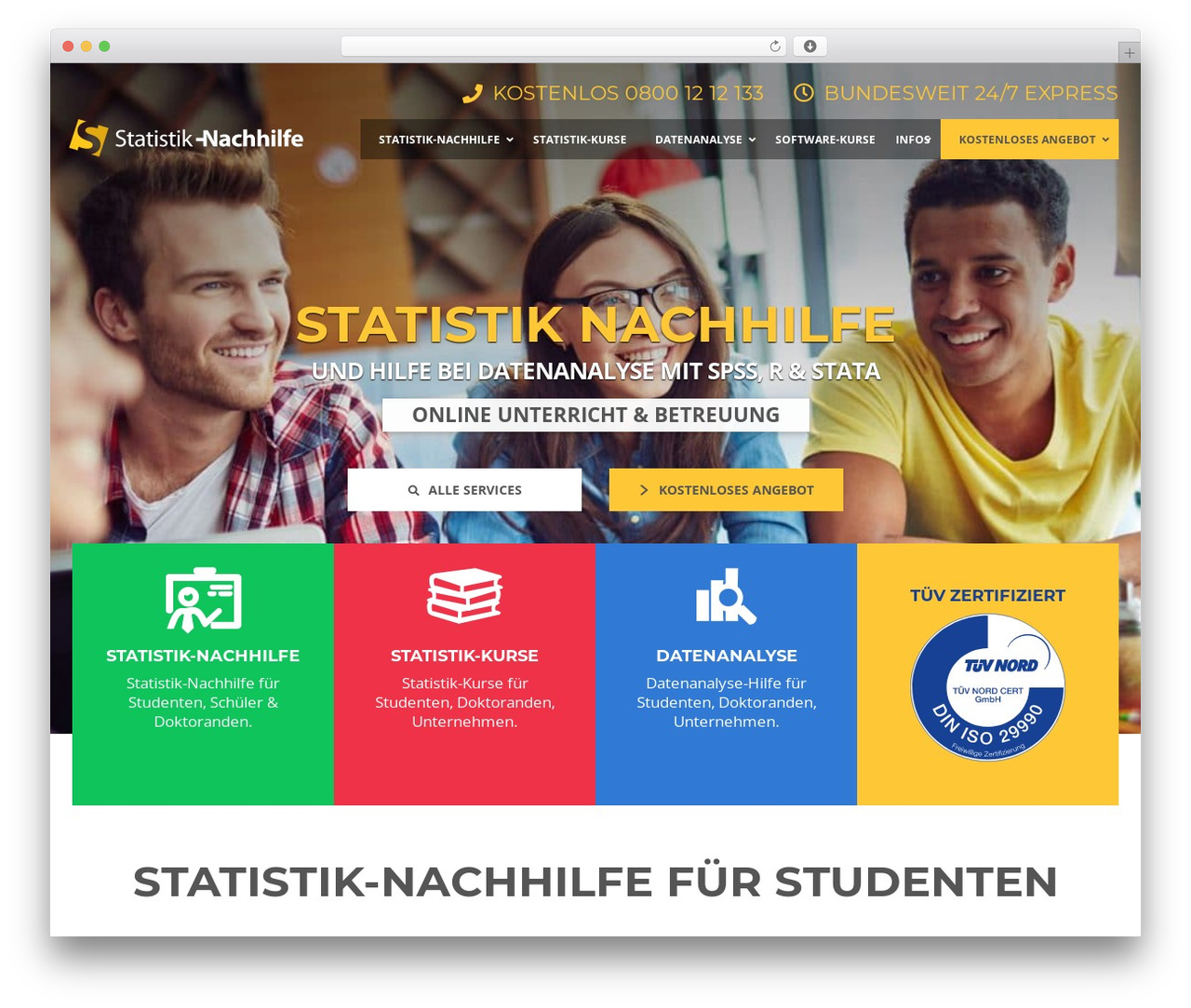Master Study WordPress theme - statistik-nachhilfe.de