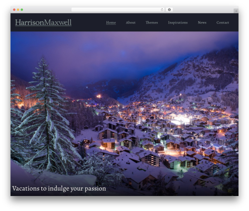 Theme WordPress Harrison Maxwell - harrisonmaxwell.com
