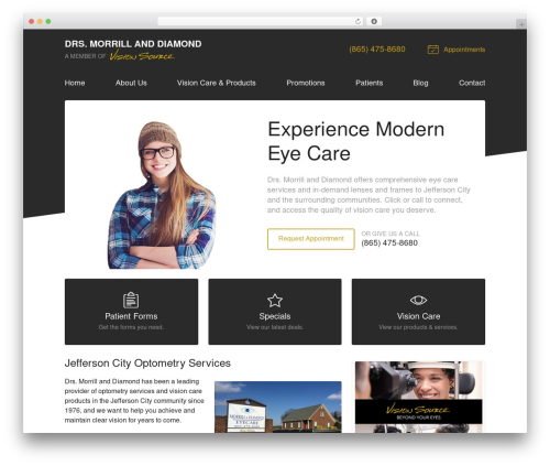 VS Theme #3 WordPress theme - visionsource-drsmorrillanddiamond.com