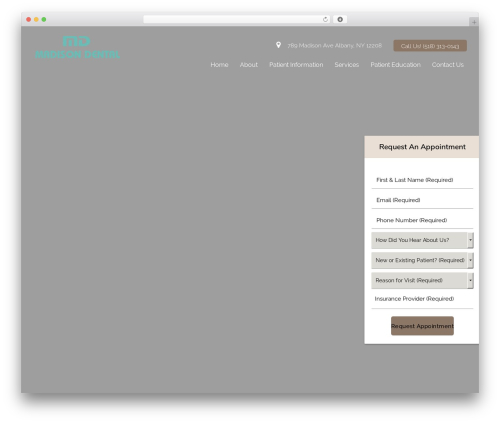 WordPress theme DoctorGenius Framework - madisondentalalbany.com