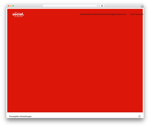 WordPress theme Scroll Studio - social-academy.at