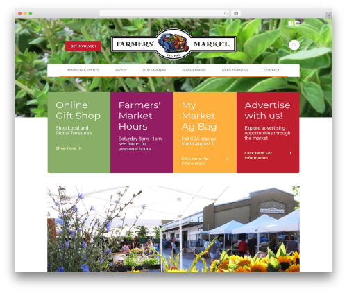 Agrofields WordPress theme - santafefarmersmarket.com